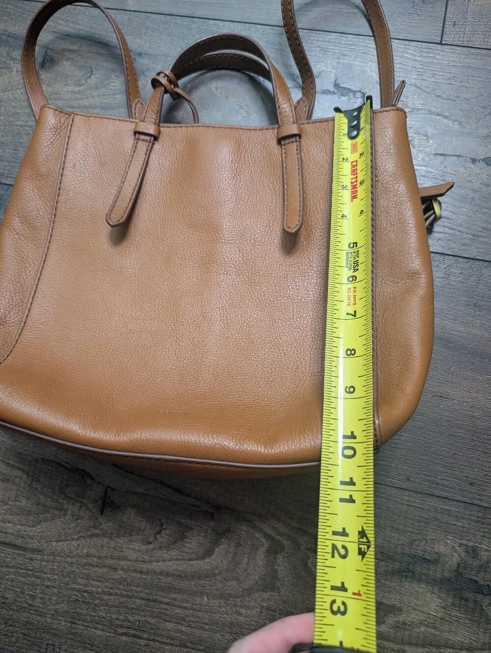 Fossil Leather Camilla Tote Back Pack/Cross BodyWith Key Bag